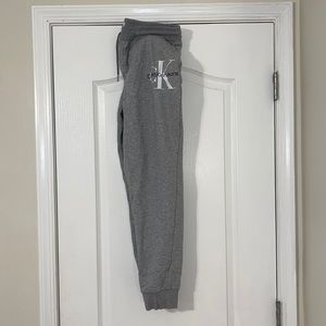 Mens Gray Sweatpants Joggers Calvin Klein